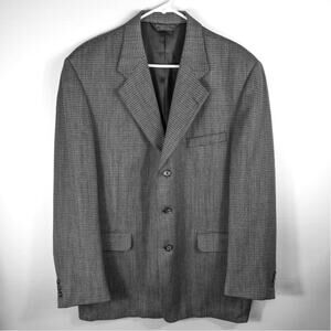 Lineage Soft Men’s Blazer 44R Gray Textured USA Modern Fit Sport Coat Jacket
